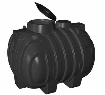 Ondergrondse opslagtank 5700 ltr. liggend zwart