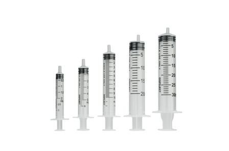 Wegwerpspuit 3-delig Luer hub 5ml 