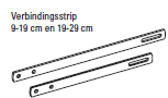 Verbindingsstrip 9-19 cm voor zelfsluitend voerhek